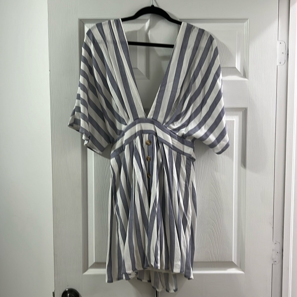 Stripped cotton dress